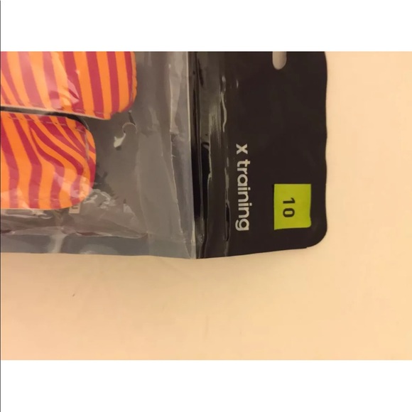 Adidas Football Gloves Adult Sz 10 X Training Soft Grip Neon Orange Striped - Picture 2 of 6